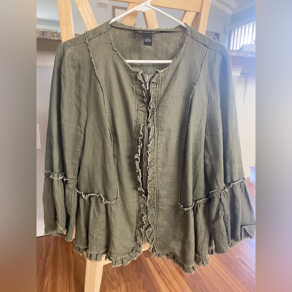 INC Women’s Large Linen Jacket